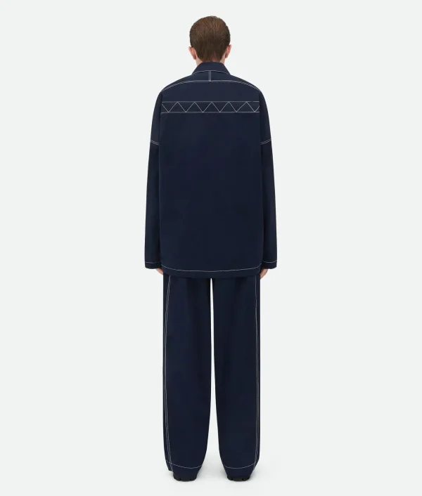 Bottega Veneta Tech Nylon Blouson With Leather Integrated Gilet> Jackets