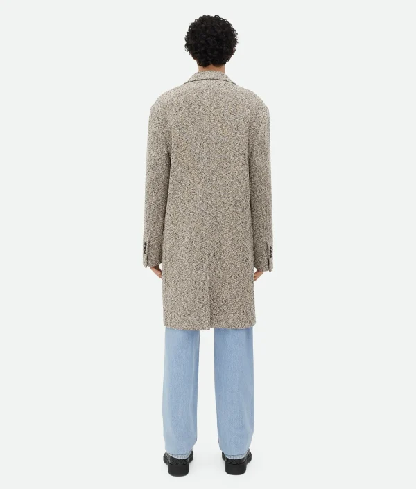 Bottega Veneta Textured Mouline Cotton Coat> Coats