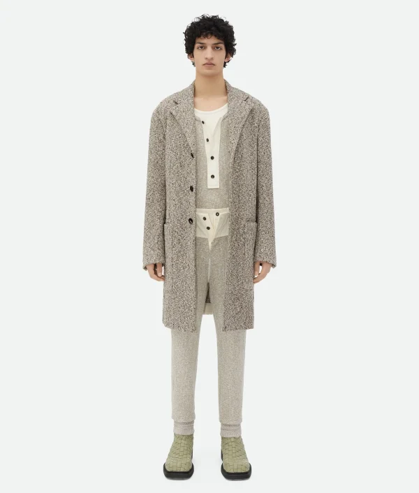 Bottega Veneta Textured Mouline Cotton Coat> Coats