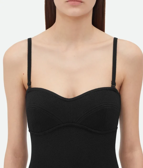 Bottega Veneta Textured Nylon Bustier Body>Women Swimwear