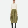 Bottega Veneta Textured Viscose Stripe Balloon Skirt>Women Skirts