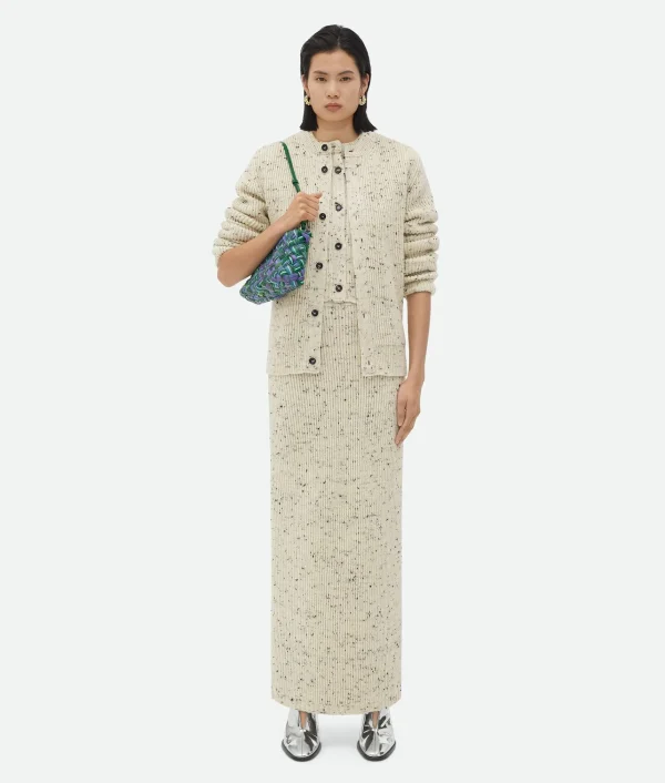 Bottega Veneta Textured Wool Rib Skirt>Women Skirts