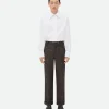 Bottega Veneta Textured Wool Speckled Trousers> Trousers And Shorts