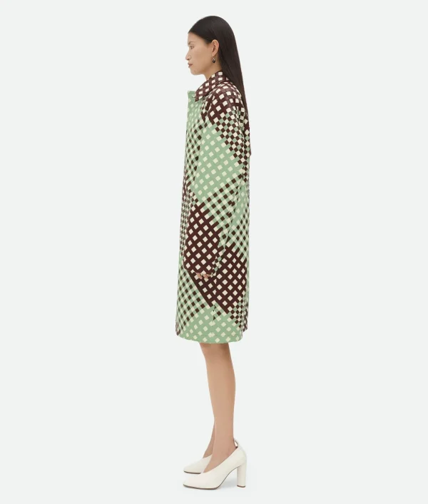 Bottega Veneta Tricolor Intrecciato Leather Coat>Women Leather