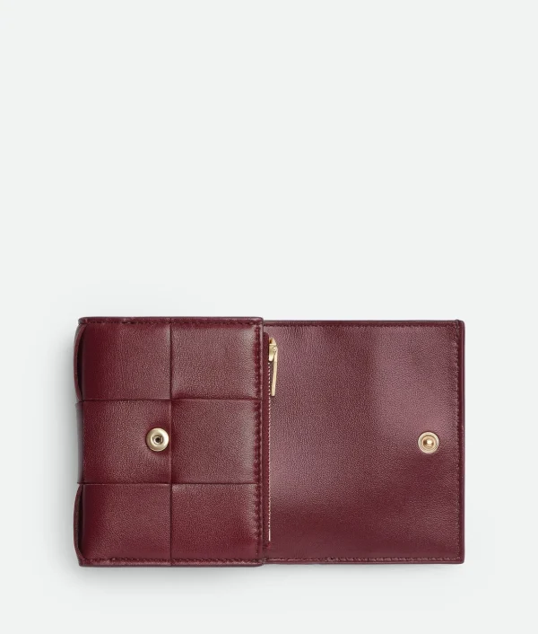 Bottega Veneta Tri-Fold Zip Wallet>Women Small Wallets