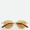 Bottega Veneta Ultrathin Metal Panthos Sunglasses>Women Sunglasses | Sunglasses