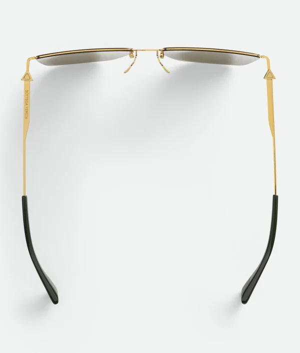 Bottega Veneta Ultrathin Metal Rectangular Sunglasses>Women Sunglasses | Sunglasses