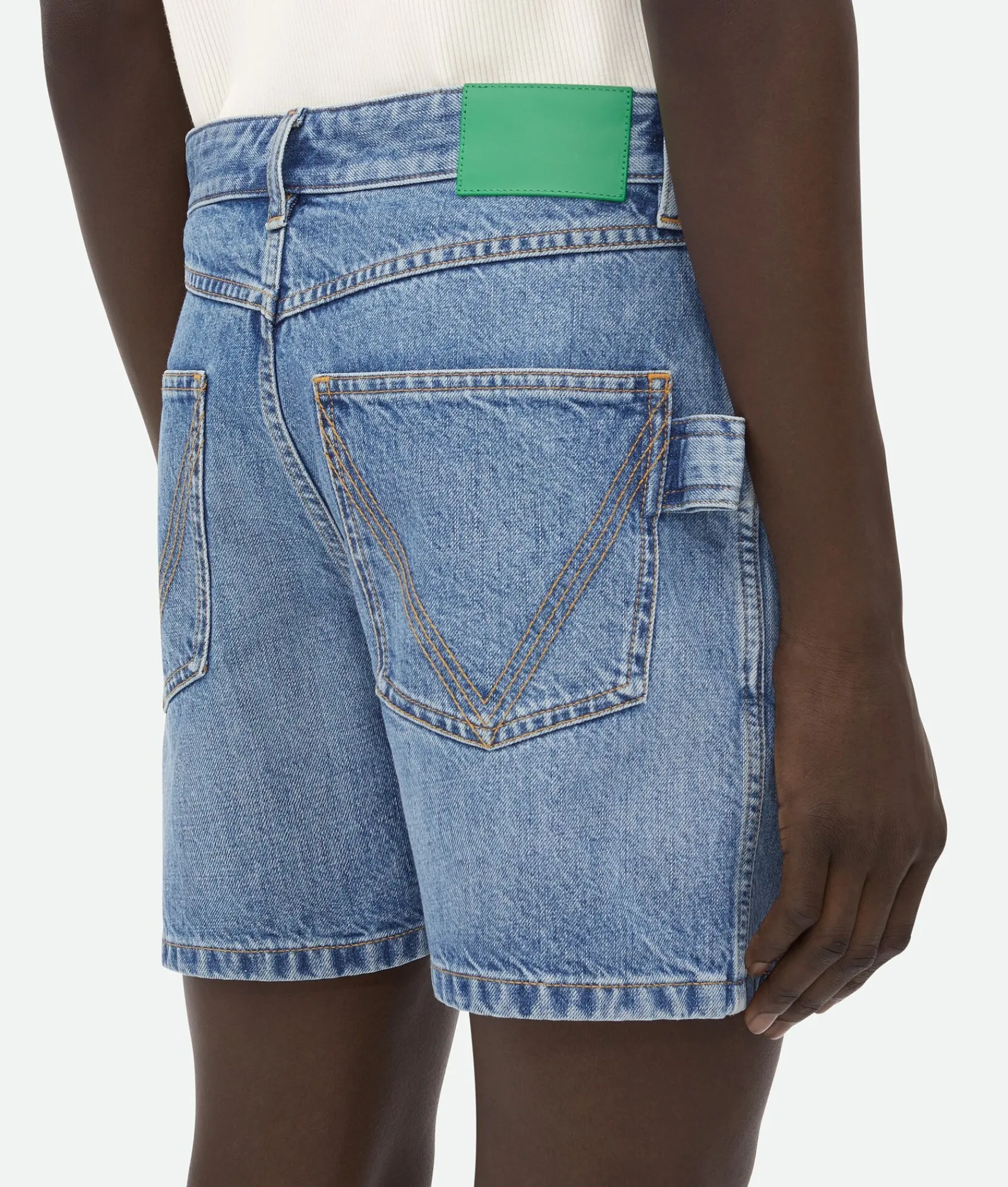 Bottega Veneta Vintage Indigo Denim Shorts> Denim