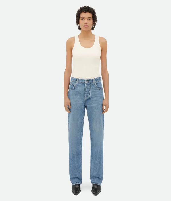 Bottega Veneta Vintage Indigo Washed Boyfriend Denim>Women Denim