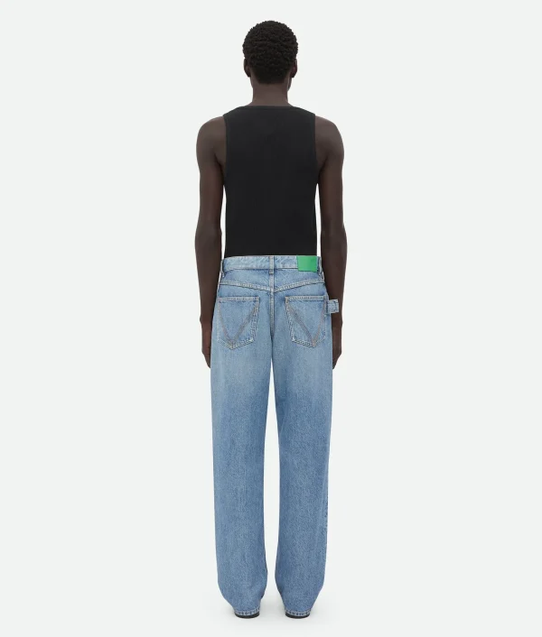 Bottega Veneta Vintage Indigo Washed Wide Leg Denim> Denim