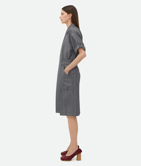 Bottega Veneta Viscose And Silk Dress>Women Dresses