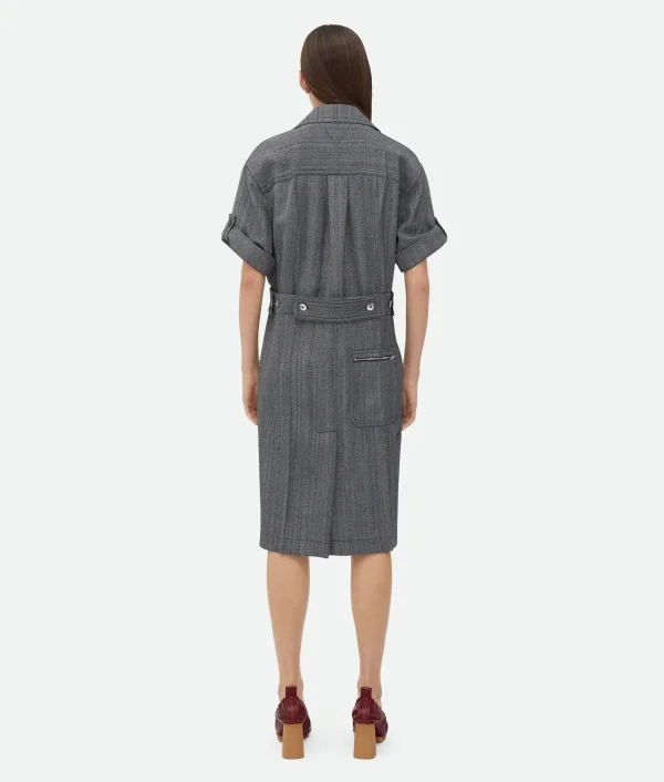 Bottega Veneta Viscose And Silk Dress>Women Dresses