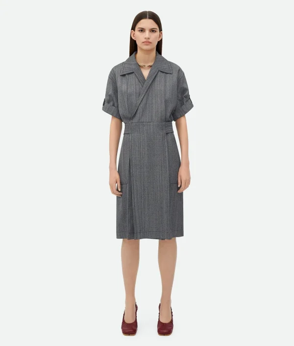 Bottega Veneta Viscose And Silk Dress>Women Dresses
