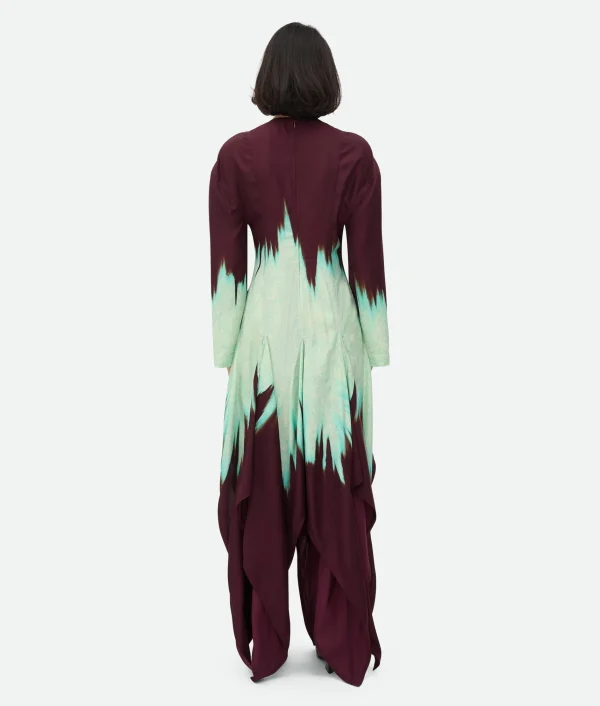 Bottega Veneta Viscose Degrade Petal Print Dress>Women Dresses