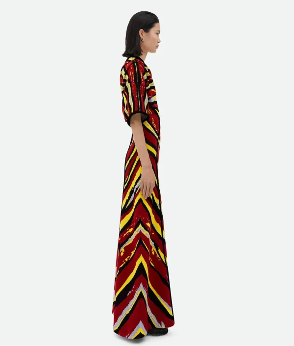 Bottega Veneta Viscose Jacquard Dress>Women Dresses