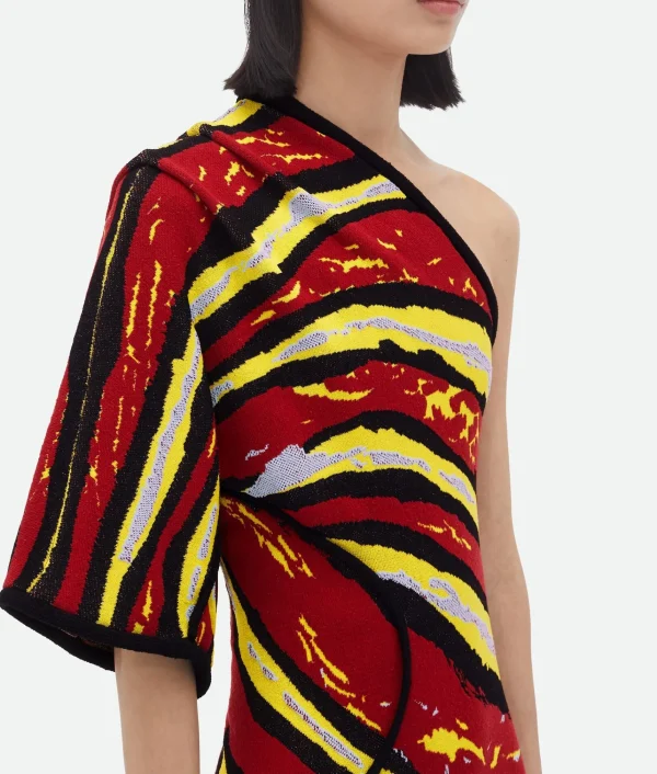 Bottega Veneta Viscose Jacquard Dress>Women Dresses
