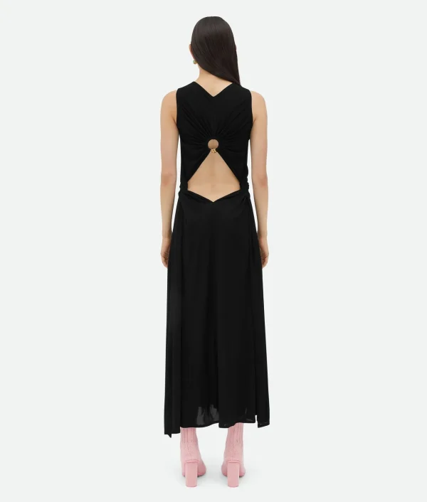 Bottega Veneta Viscose Jersey Long Dress With Knot Ring>Women Dresses