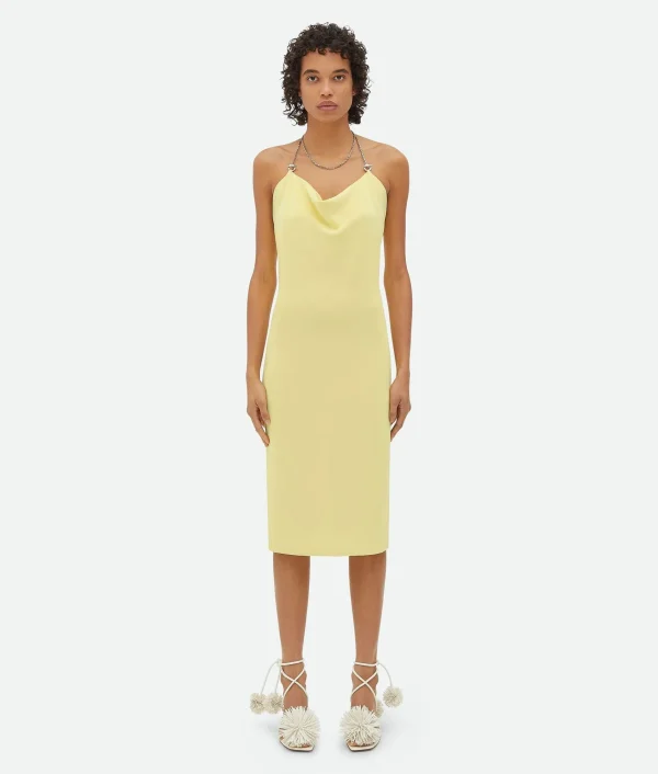 Bottega Veneta Viscose Midi Dress>Women Dresses