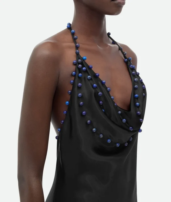 Bottega Veneta Viscose Satin Dress>Women Dresses