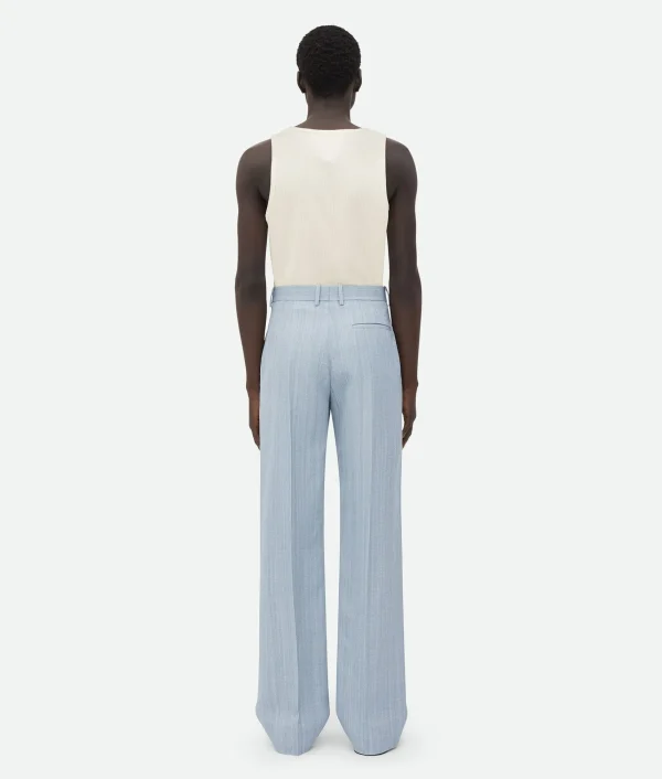 Bottega Veneta Viscose Silk Trousers With Embroidered Detail> Trousers And Shorts
