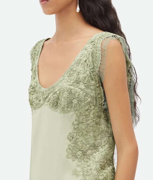 Bottega Veneta Viscose Top With Lace Embroidery>Women Tops And T-Shirts