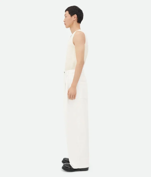 Bottega Veneta Pleated Denim Trousers> Denim | Trousers And Shorts