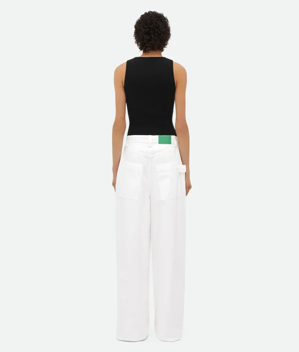 Bottega Veneta Pleated Denim Trousers>Women Denim