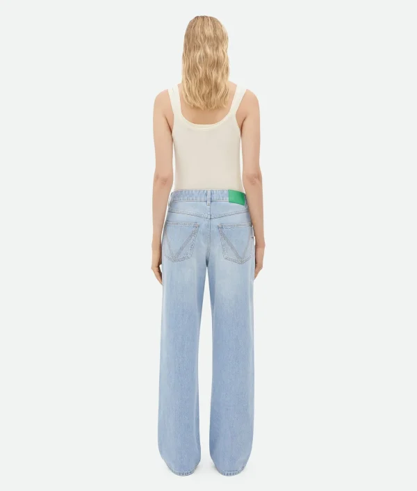 Bottega Veneta Wide Leg Light-Bleached Denim>Women Denim