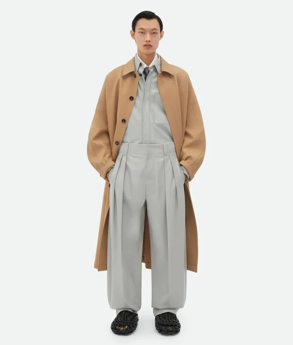 Bottega Veneta Wool And Cotton Coat> Coats