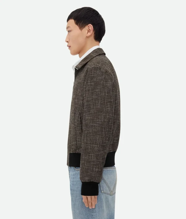 Bottega Veneta Wool And Cotton Pied De Poule Blouson> Jackets