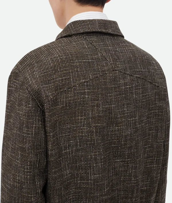 Bottega Veneta Wool And Cotton Pied De Poule Blouson> Jackets