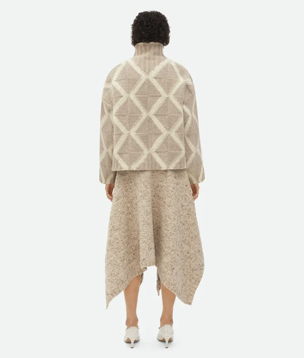 Bottega Veneta Wool Argyle Intarsia Jumper>Women Knitwear