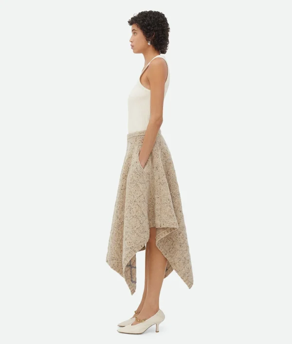 Bottega Veneta Wool Diamond Skirt>Women Skirts