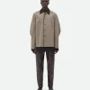 Bottega Veneta Wool Flannel And Viscose Double Shirt> Shirts