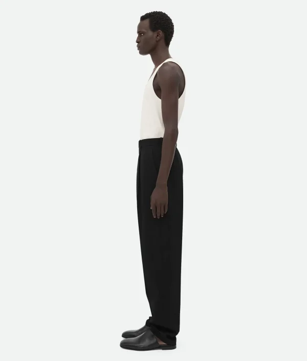 Bottega Veneta Wool Grain De Poudre Trousers> Trousers And Shorts