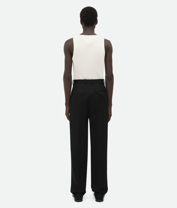 Bottega Veneta Wool Grain De Poudre Trousers> Trousers And Shorts