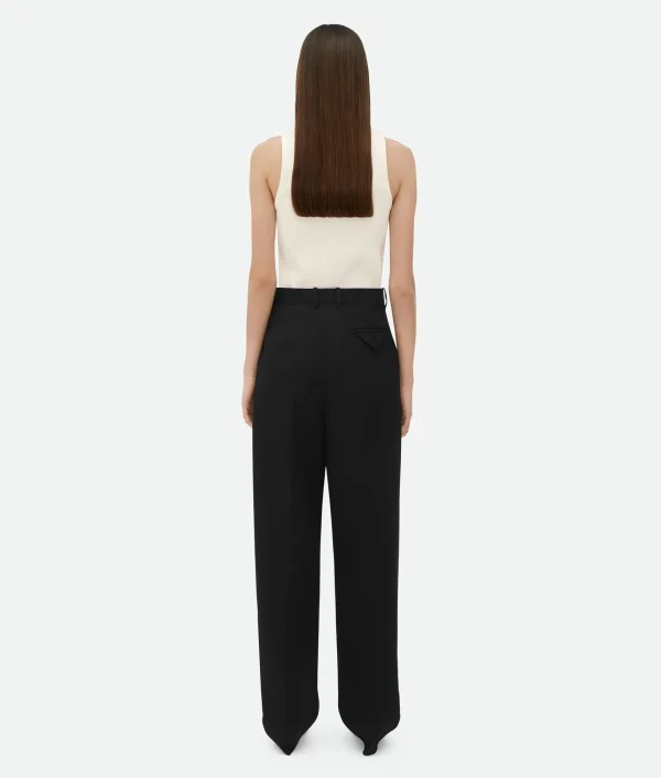 Bottega Veneta Wool Grain De Poudre Trousers>Women Trousers And Shorts