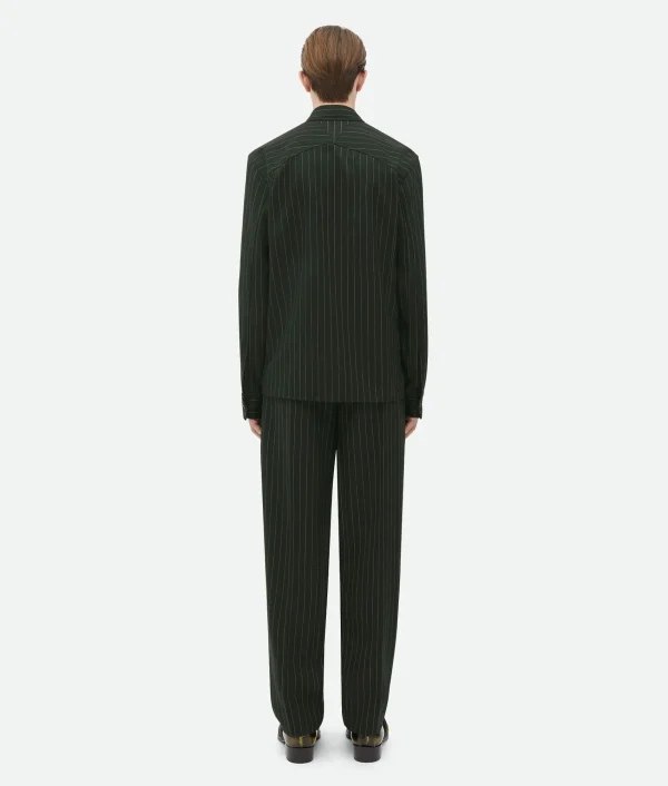 Bottega Veneta Wool Pinstripe Shirt> Shirts