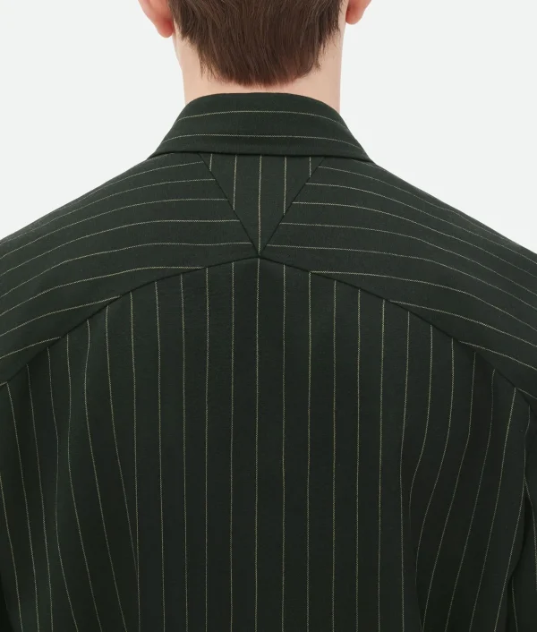 Bottega Veneta Wool Pinstripe Shirt> Shirts