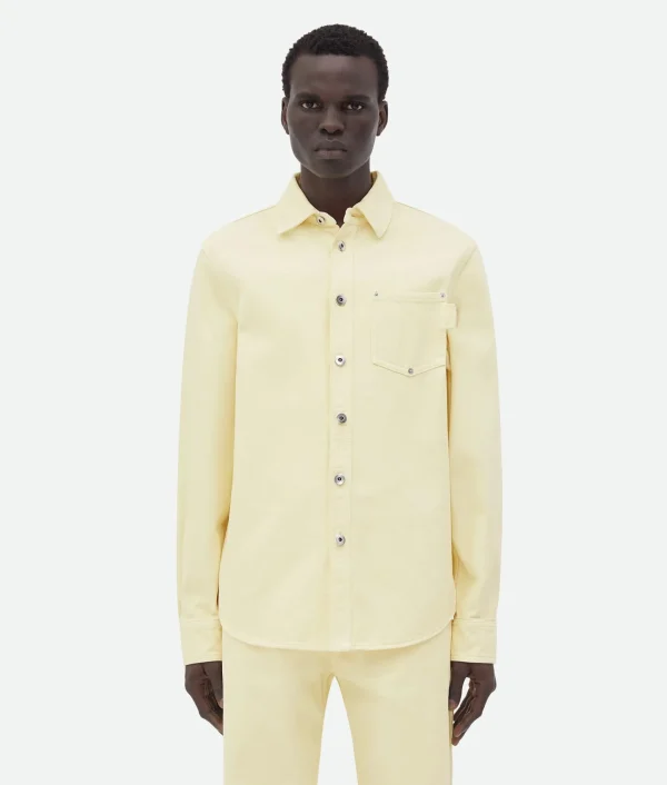 Bottega Veneta Yellow Wash Denim Shirt> Shirts | Denim