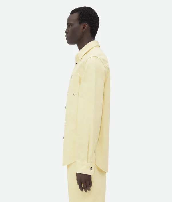 Bottega Veneta Yellow Wash Denim Shirt> Shirts | Denim